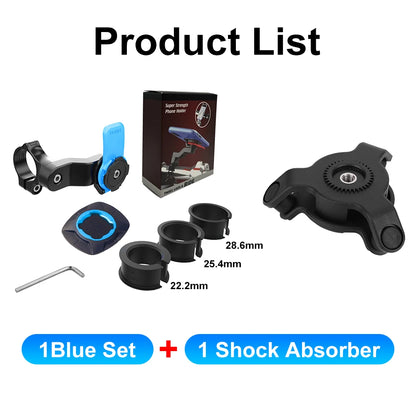 Motorcycle Bike Phone Holder QUAD LOCK Shock Absorber Phone Bracket Vibration Damper Self Lock Anti-shake MTB Handlebar Holder