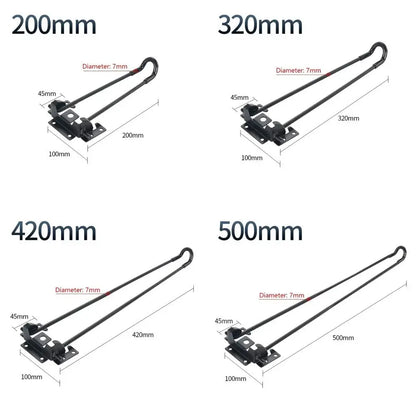 1/4Pcs 200/320/420/500mm Foldable Table Legs Metal DIY Support Furniture Legs Folding Table Replacement Legs
