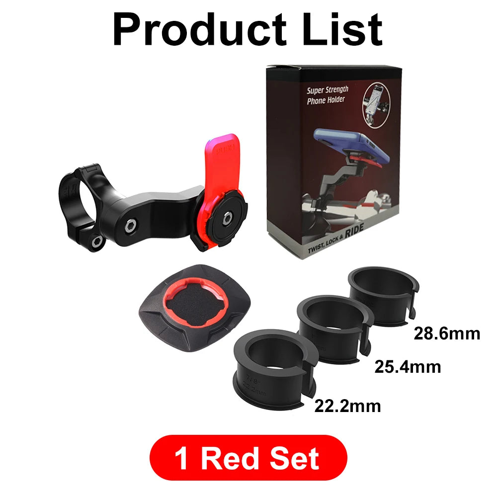 Motorcycle Bike Phone Holder QUAD LOCK Shock Absorber Phone Bracket Vibration Damper Self Lock Anti-shake MTB Handlebar Holder