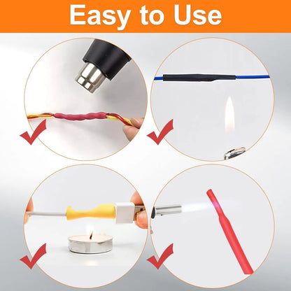 Heat Shrink Tubing Kit - 580/560Pcs EVA Material 6 Colors 11 Sizes for Electrical Insulation, Repairs & Wire Connectors