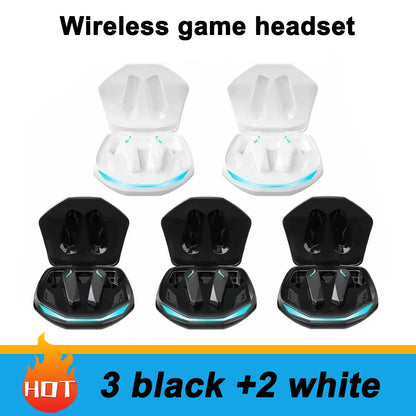 GM02 Bluetooth 5.3 Earphones Sports Headset Wireless In-Ear Gaming with Mic Dual Mode Music Headphones New