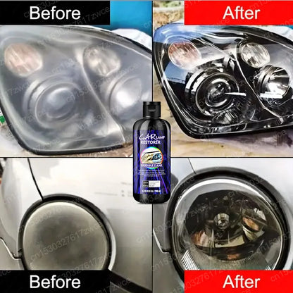Car Headlight Restoration Polishing Kits Headlamp Scratch Remover Repair Cleaning Paste Remove Oxidation Headlight Polish Liquid