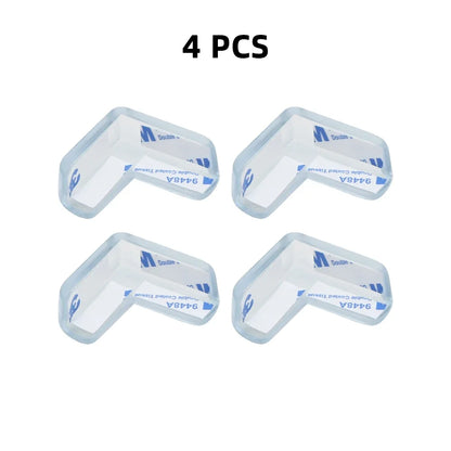 4/8/10/12Pcs Baby Safety Silicone Protector Table Corner Edge Protection Cover Transparent Anti Collision Soft Guard Home Tool