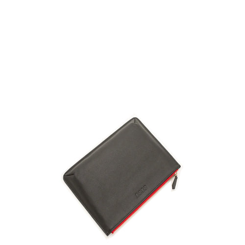 iPad Case Leather Clutch Bag Black Evening Purse